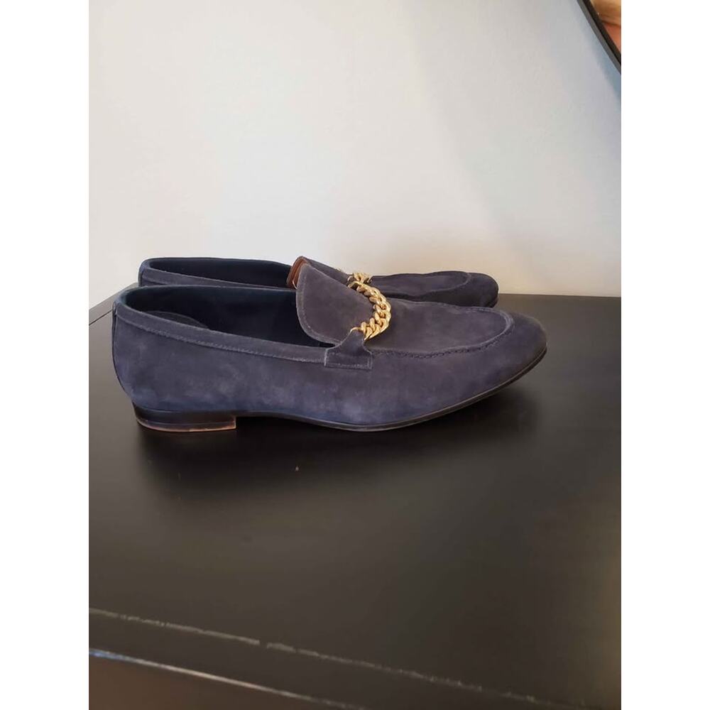 Men's Size 12 Aldo Dark Navy Suede Dress Shoes